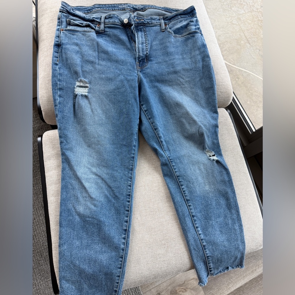 Old Navy Light Blue High-Rise Jeans